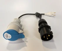 Адаптер, перехідник до оригінальної зарядки Tesla Mobile Connector Gen2, 32A, БЕЗ ЗАЗЕМЛЕННЯ.