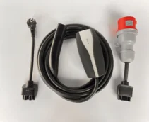 Комплект : Оригінальна зарядка Tesla Mobile Connector Gen2, 32A, USA, (уцінка) + адаптер 32А (червоний) + адаптер 16А.