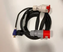 Комплект : Оригінальна зарядка Tesla Mobile Connector Gen2, 32A, USA, (уцінка) + адаптер 32А(червоний) + адаптер 32А-16А(червоний).