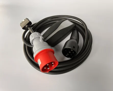 Комплект: Зарядка Tesla Mobile Connector Gen2, 32А, 7кВт, Європа + адаптер 32А (червоний).